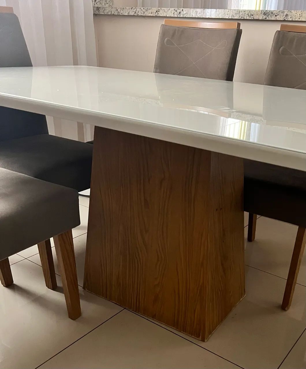 Jogo mesa jantar com 6 cadeiras  - Foto 4