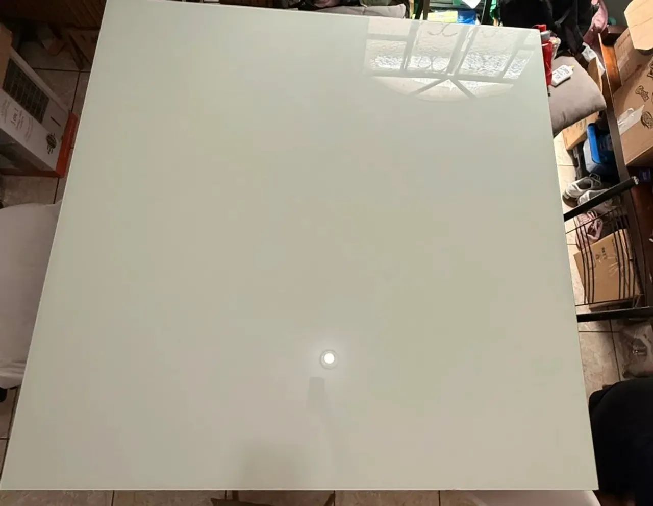     Mesa de Jantar Moderna 8 Lugares - Vidro Branco - Foto 5