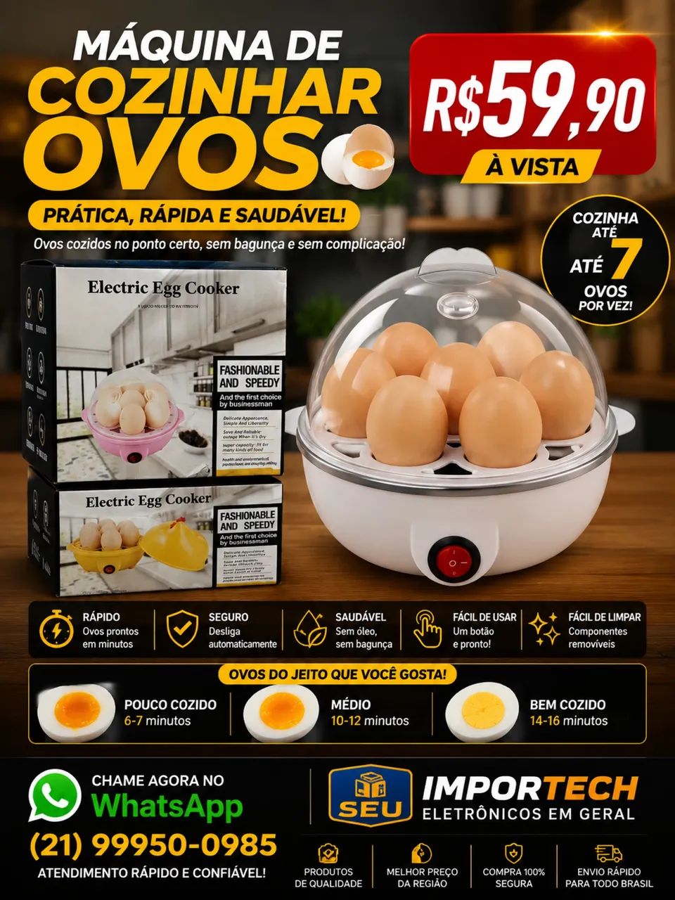 Cozedor de ovos 