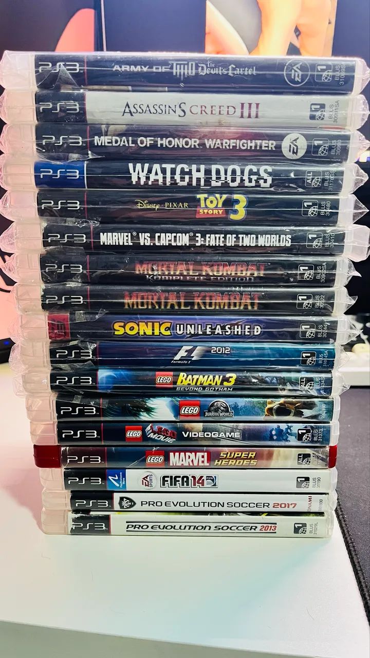 Lote 17 jogos ps3