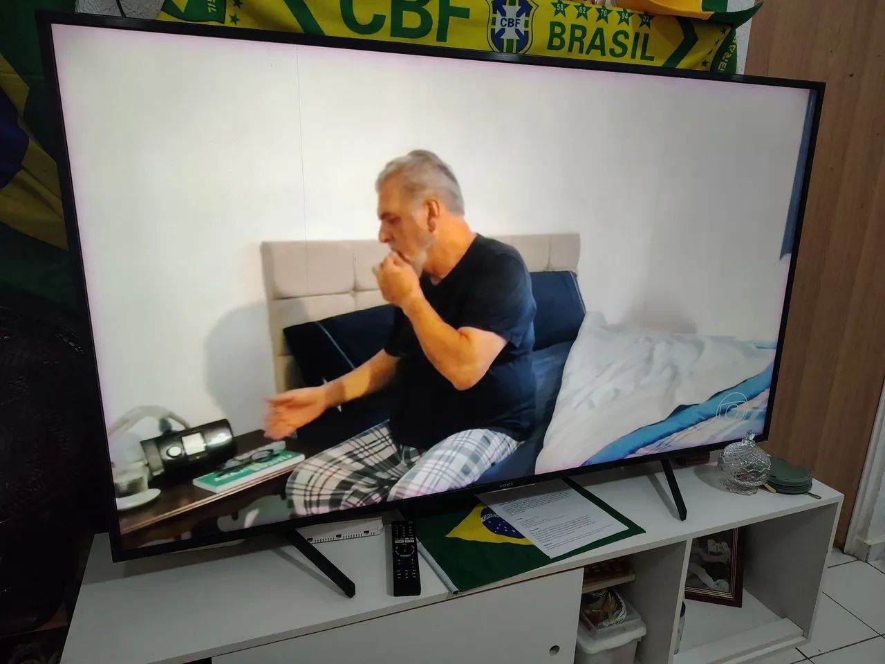 TV Sony 65? 4K Funcionando com linha imperceptível na vertical. - Foto 3