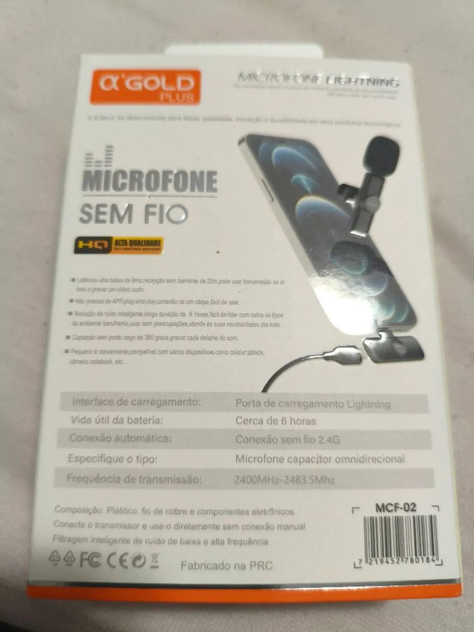 Microfone Gold plus  - Foto 3