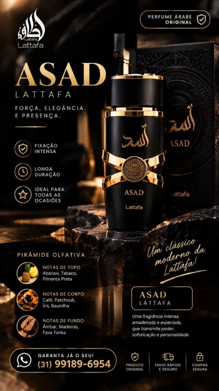 Perfume arabe Asad original