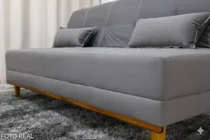 Sofá Cama Aurora Grafite - Foto 3