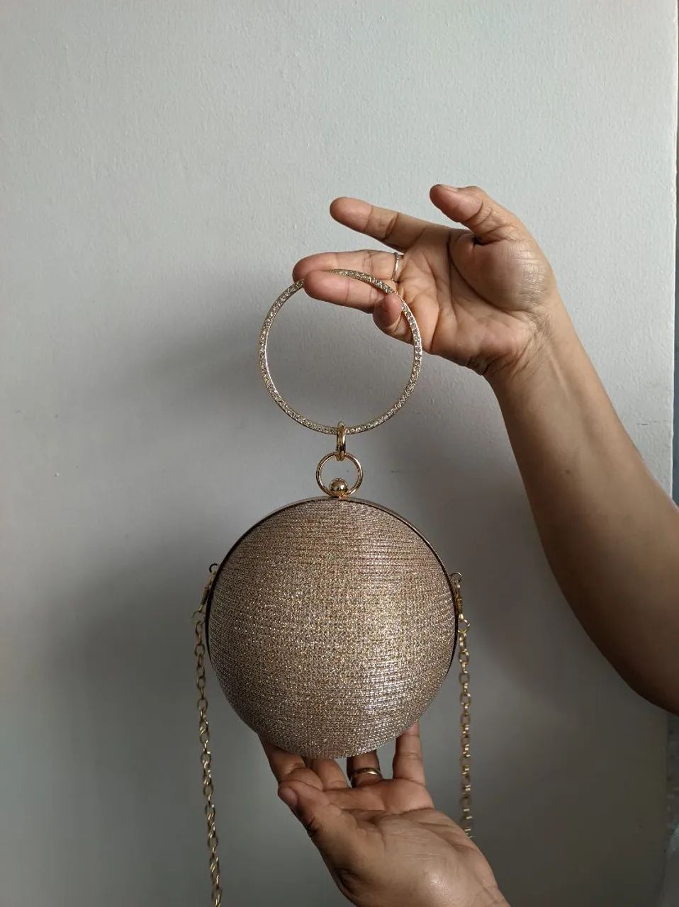 Bolsa elegante redonda para noite - Foto 2