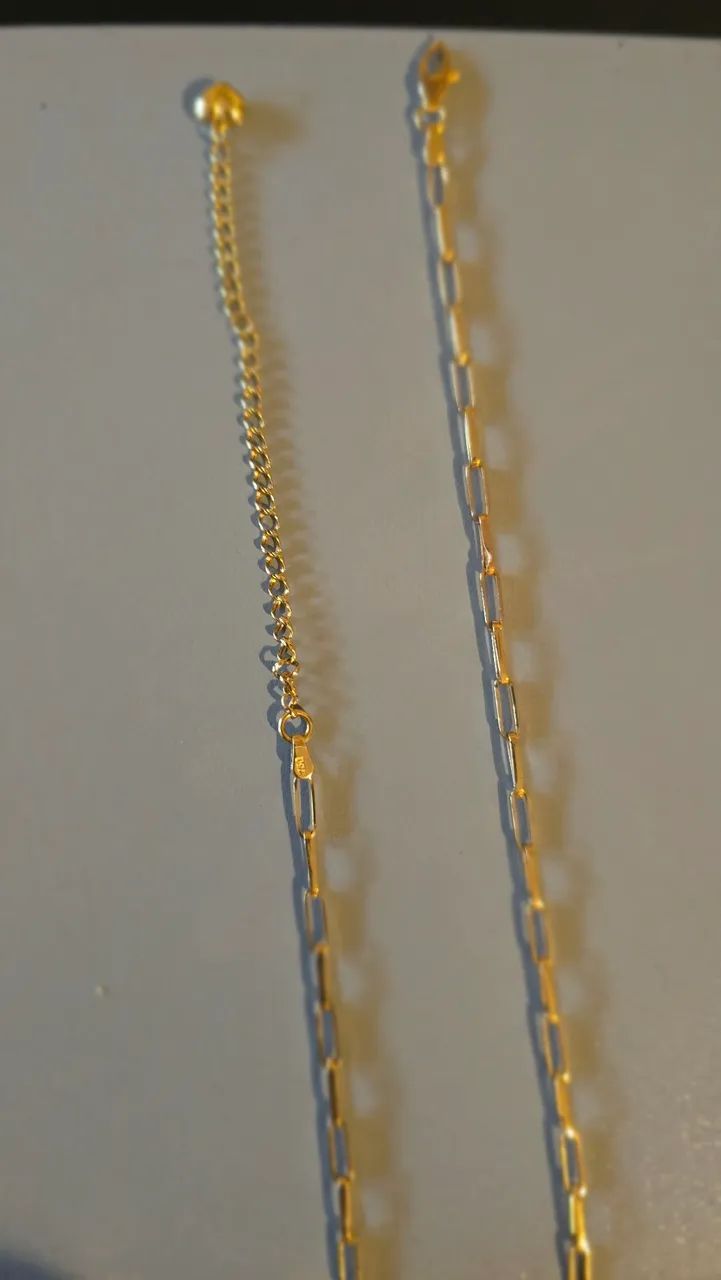 Corrente ouro 18k 40cm e tem extensor  - Foto 3