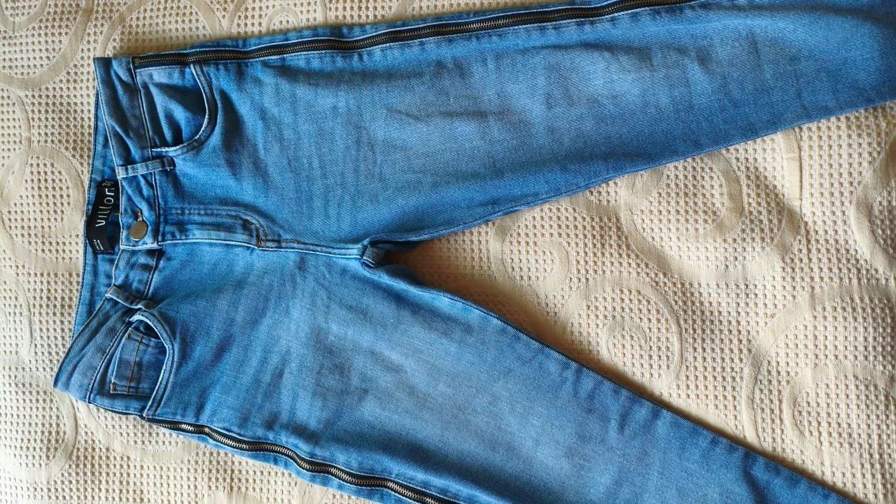 Kit com 2 Calças Jeans Villon Femininas - Foto 5