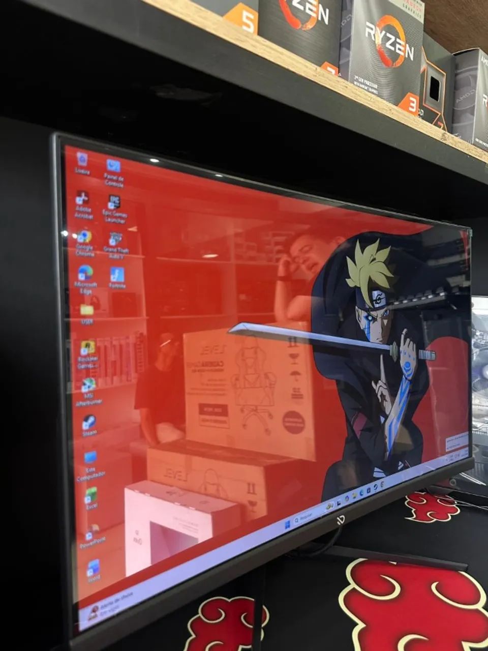 Monitor Gamer 27 Polegas 180 HZ IPS Cor Preta - Novo Lacrado 1 ano de Garantia - Wiki - Foto 4