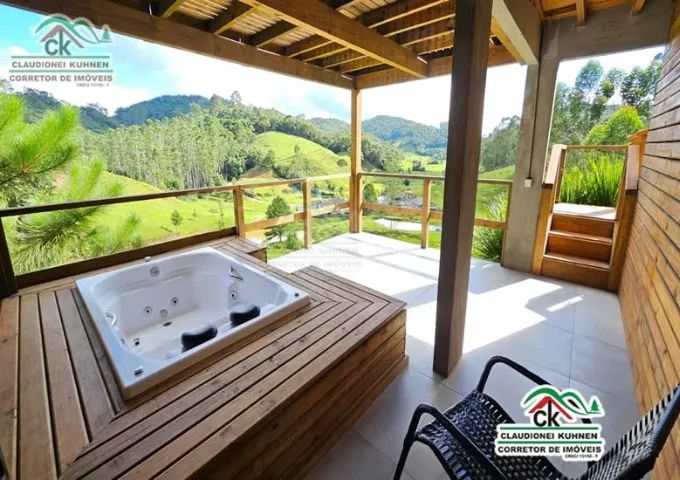 Chalé com lindo visual panorâmico em Águas Mornas - Foto 2