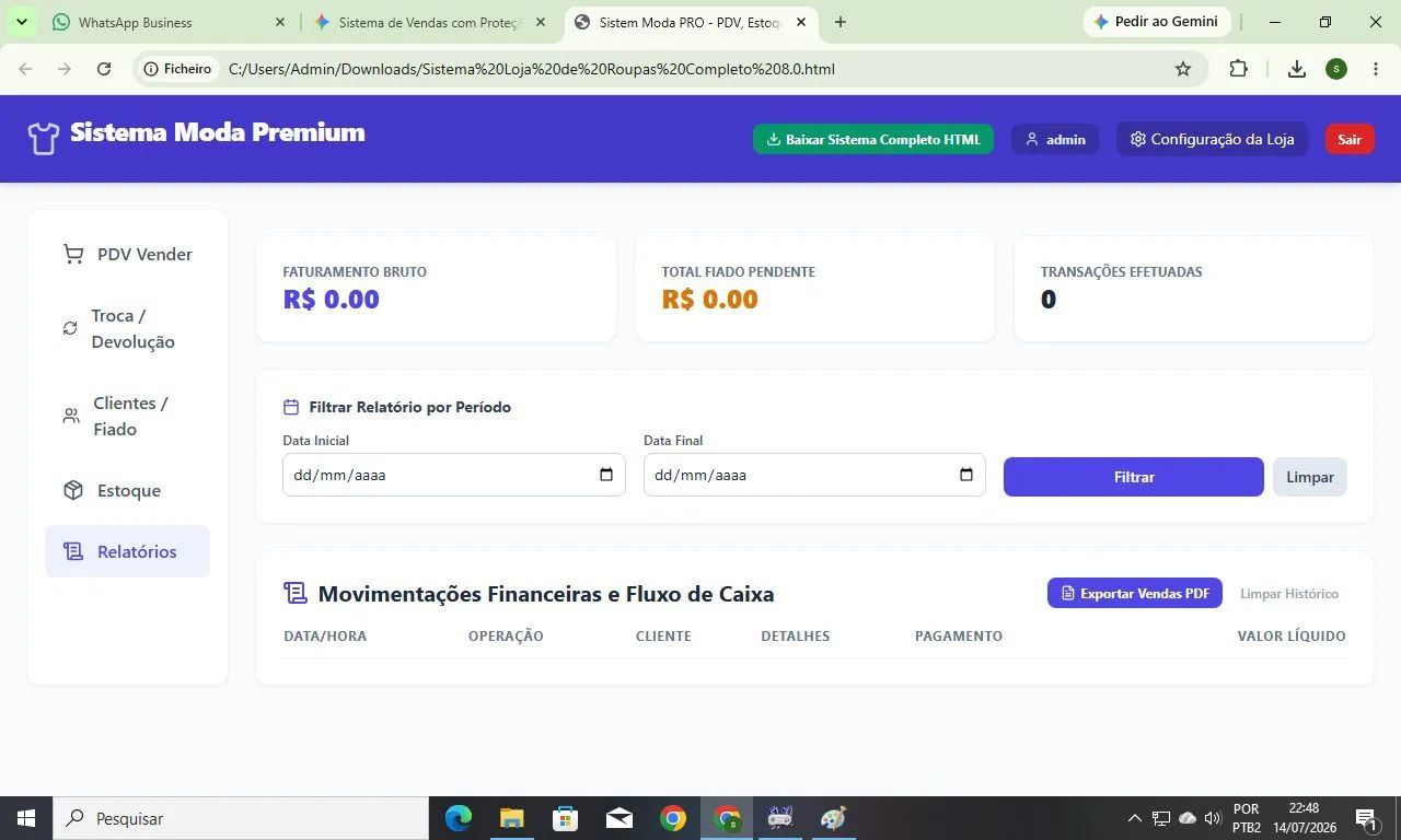 Sistema programa para loja de roupas completo - Foto 2