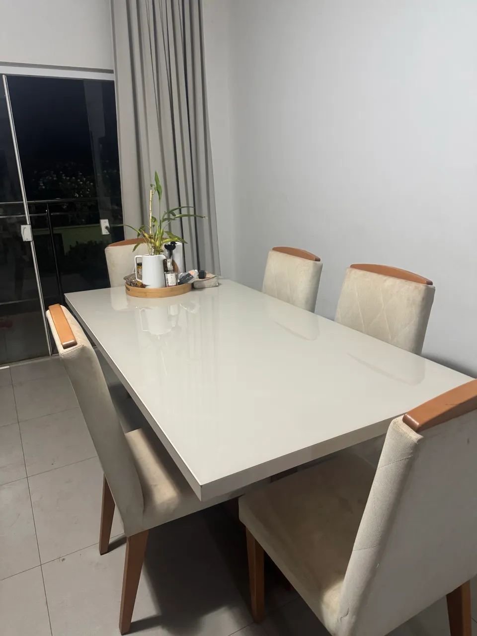 Mesa 6 Lugares, Tampo de Vidro