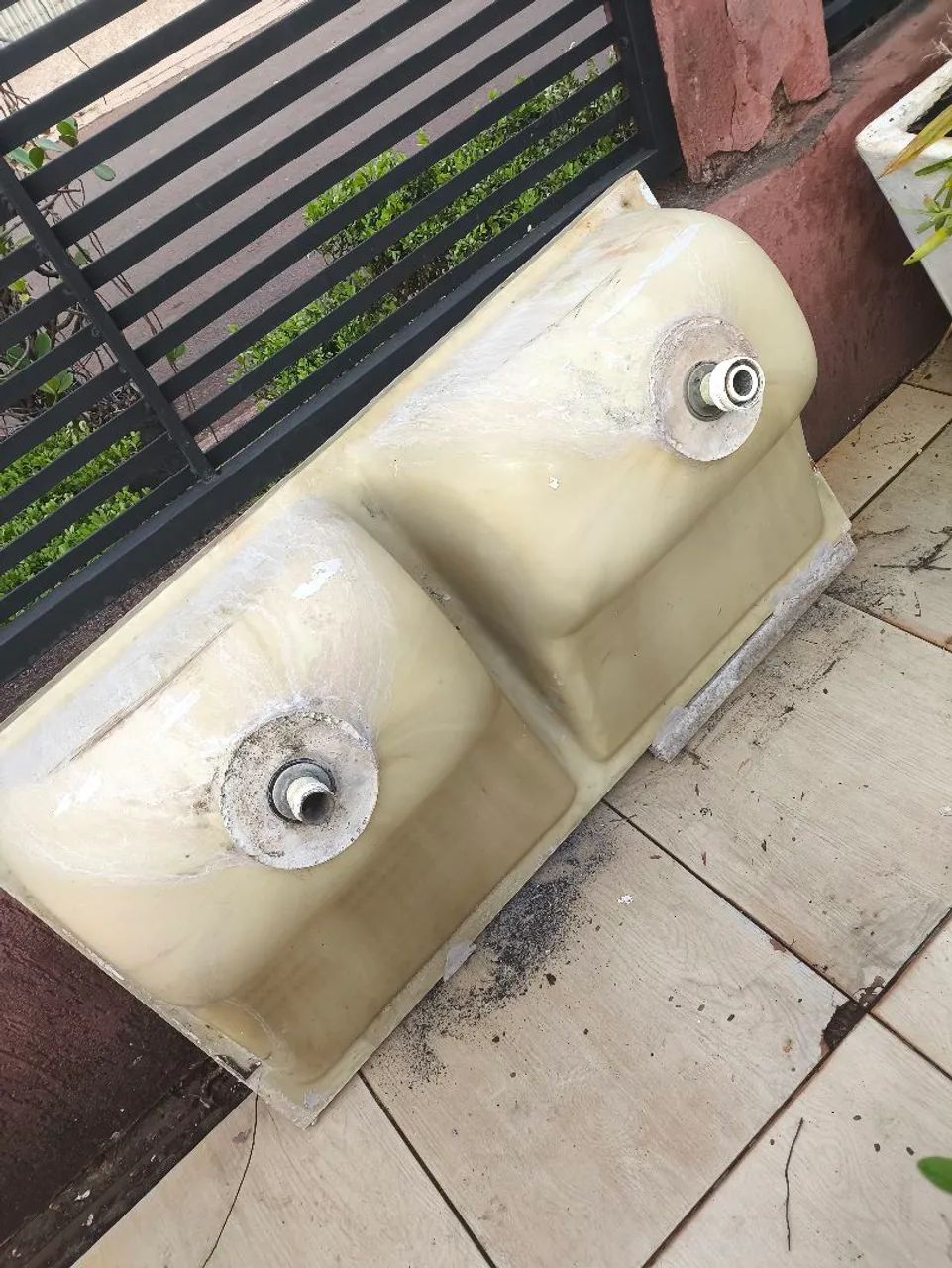 Tanque duas bocas com bancada de mármore  - Foto 2