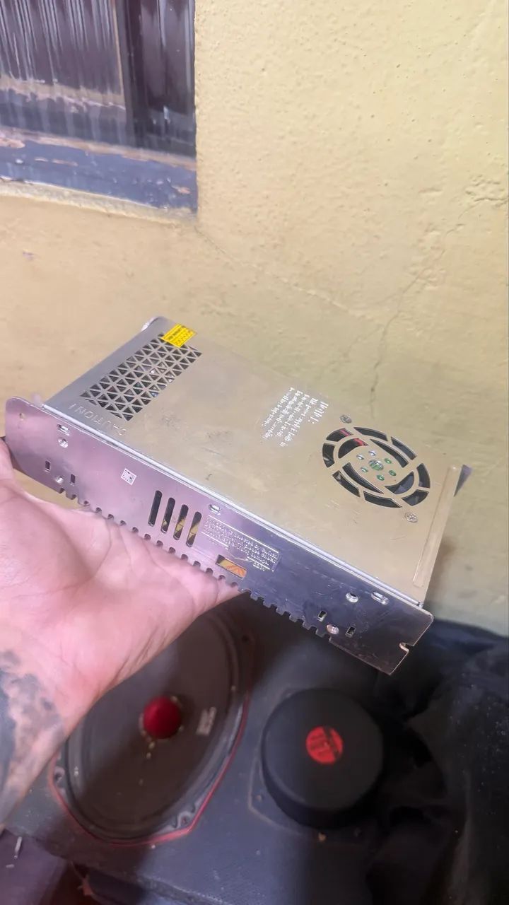 Caixa com módulo 3 alto falante fonte chaveada - Foto 4