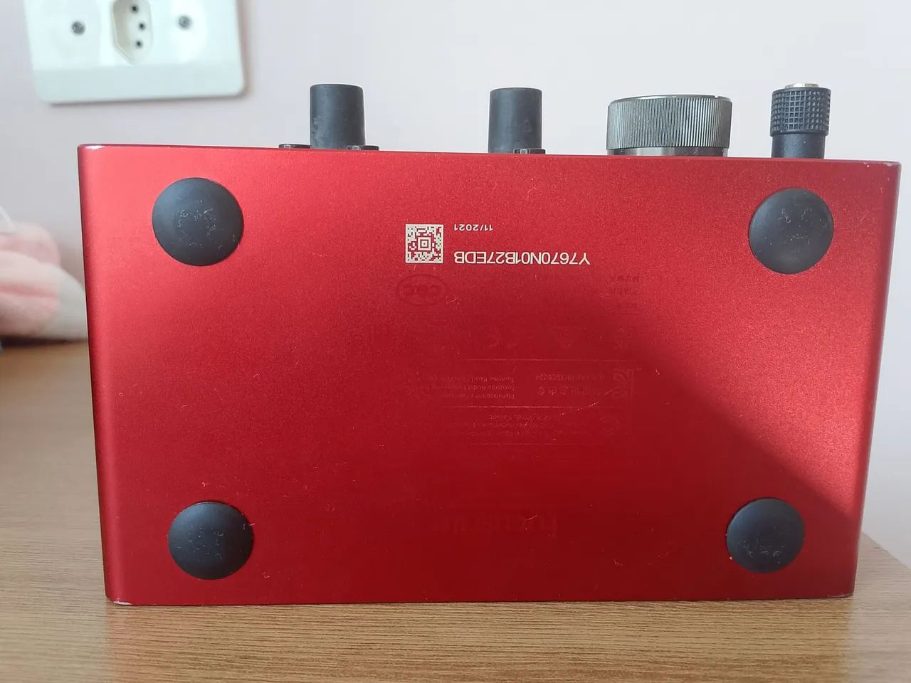 Interface de Áudio Focusrite Scarlett Solo 3gr RED USB (Usado novo) - Foto 3