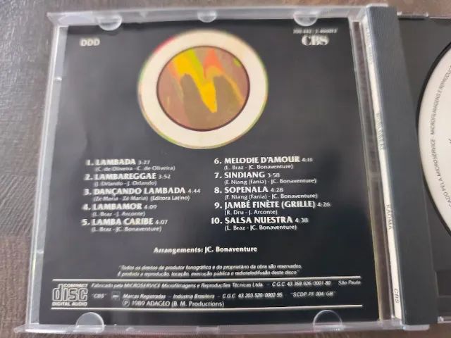 Cd Kaoma WorldBeat - Lambada 1989 - 10 musicas - Foto 4
