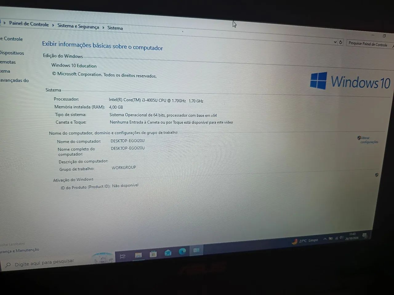 Belo Notebook Asus 1tera byte,4gb ram,core i3.Veja! - Foto 4