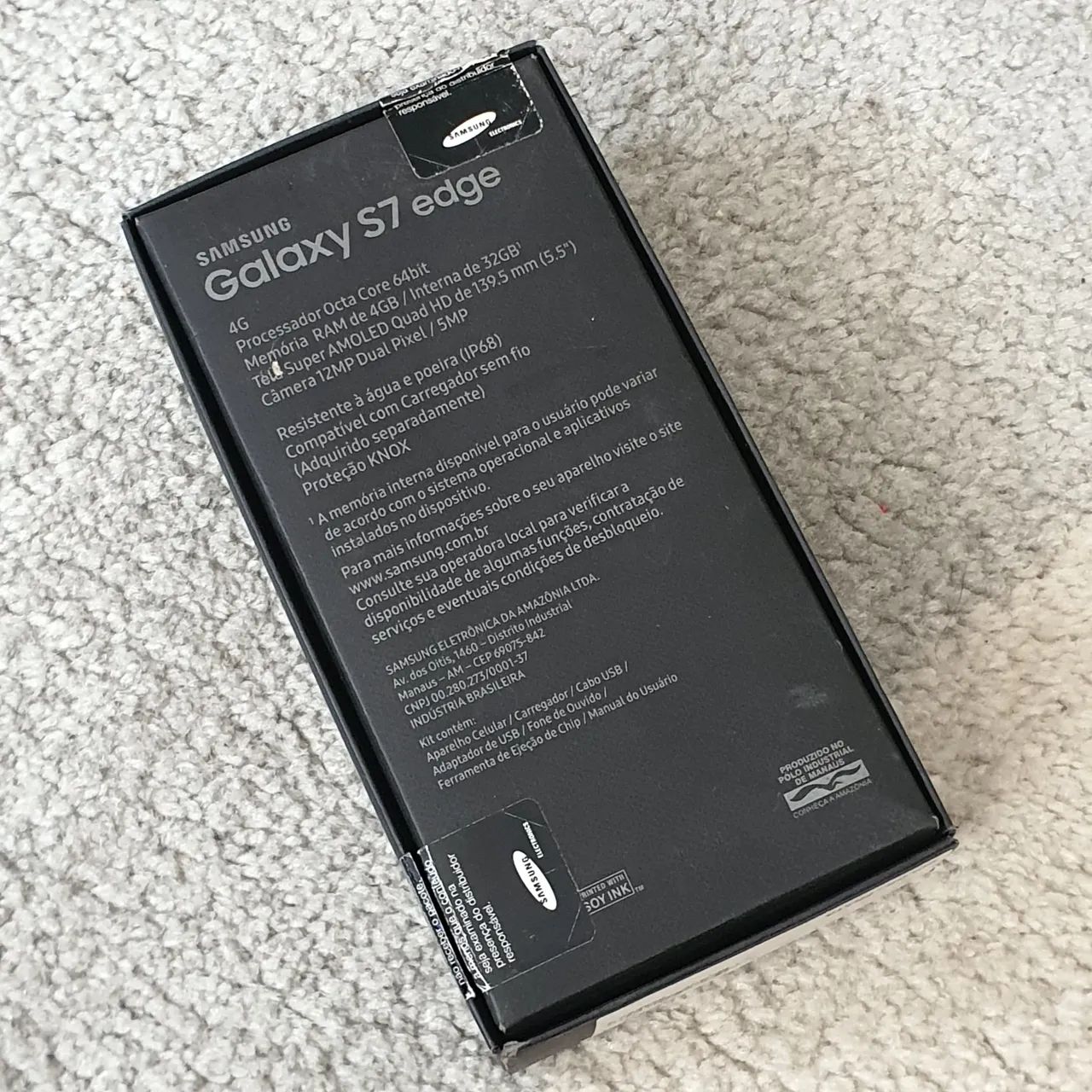 CAIXA VAZIA  Galaxy s7 edge (prata) - Foto 2