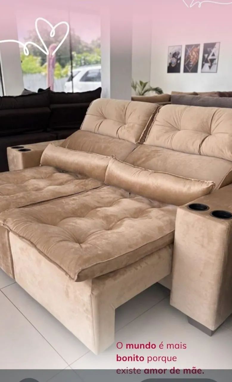 Sofás pronta entrega  apartir  RS 2.490 00 no pix,contato 98- *  - Foto 4