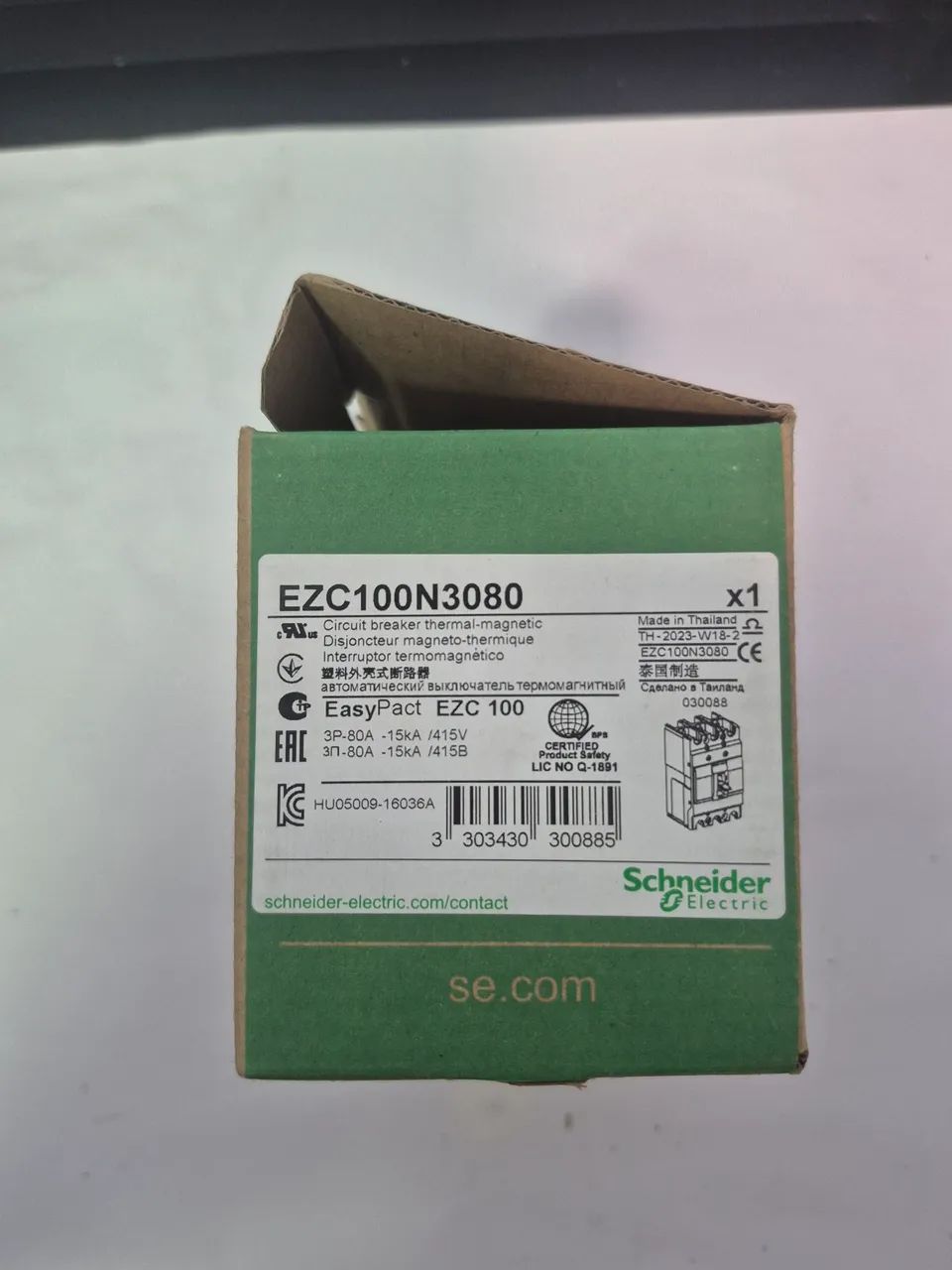 Disjuntor tripular EZC 100 N 3080 Schneider