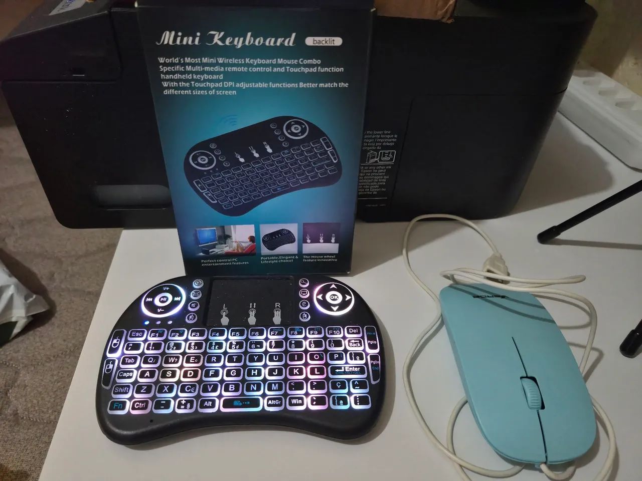 teclado mini com mouse usb - Foto 4