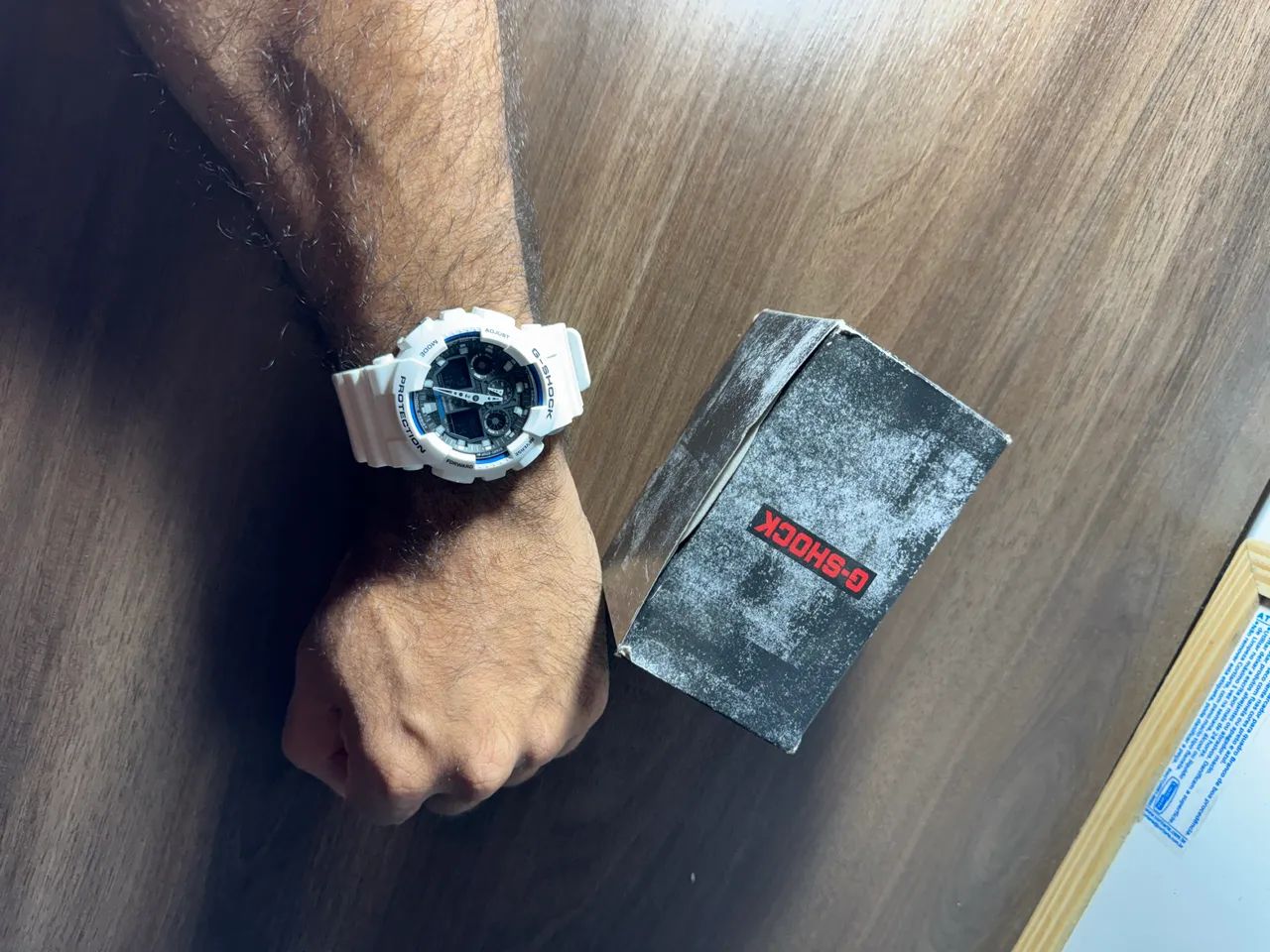 G-Shock GA-100B-7A Branco Original + Caixa - Funcionando 100% - Foto 3
