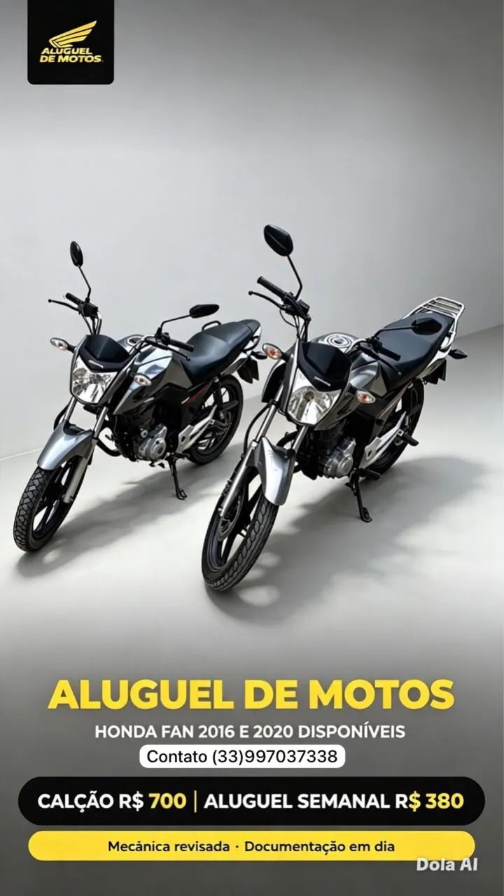 Aluguel de moto somente 