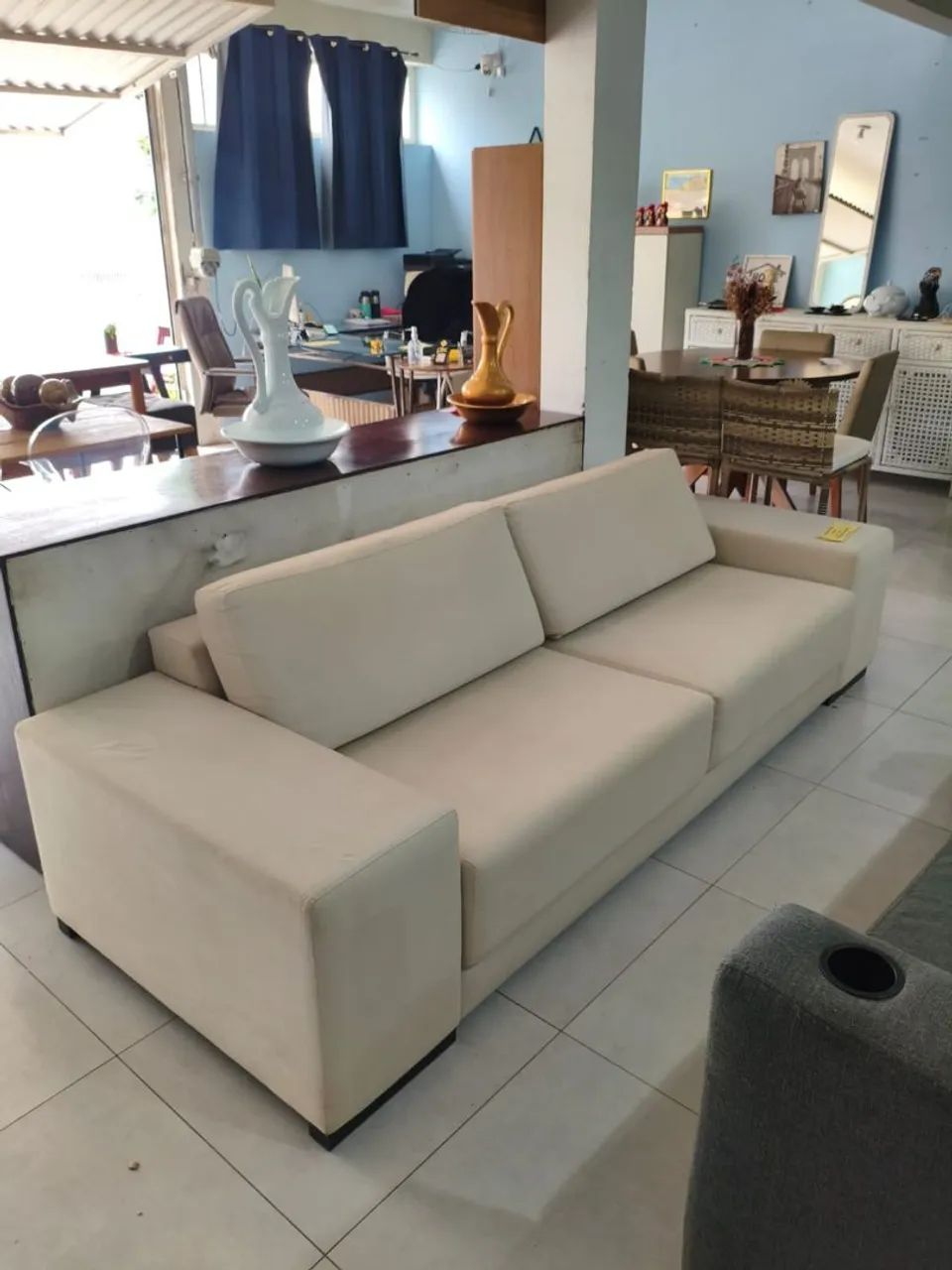 Sofá living Reto alto padrão  - Foto 4