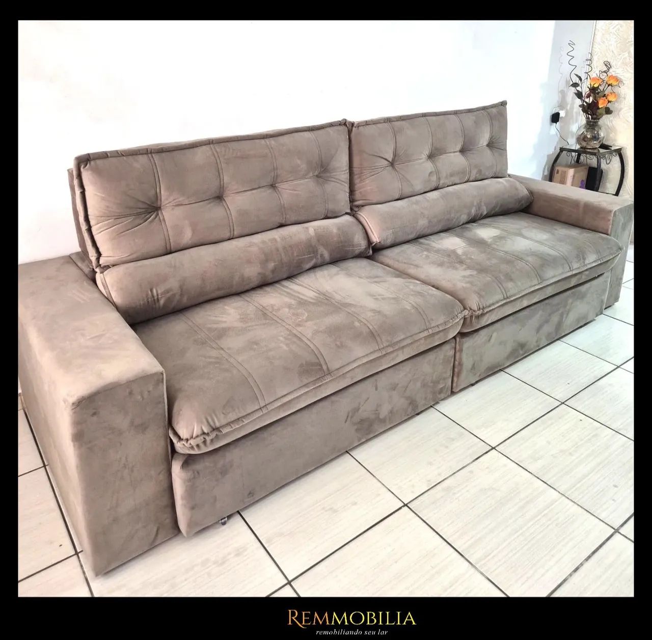 SOFÁ TEXAS RETRÁTIL E RECLINÁVEL - NOVO / ENTREGAMOS  - Foto 3