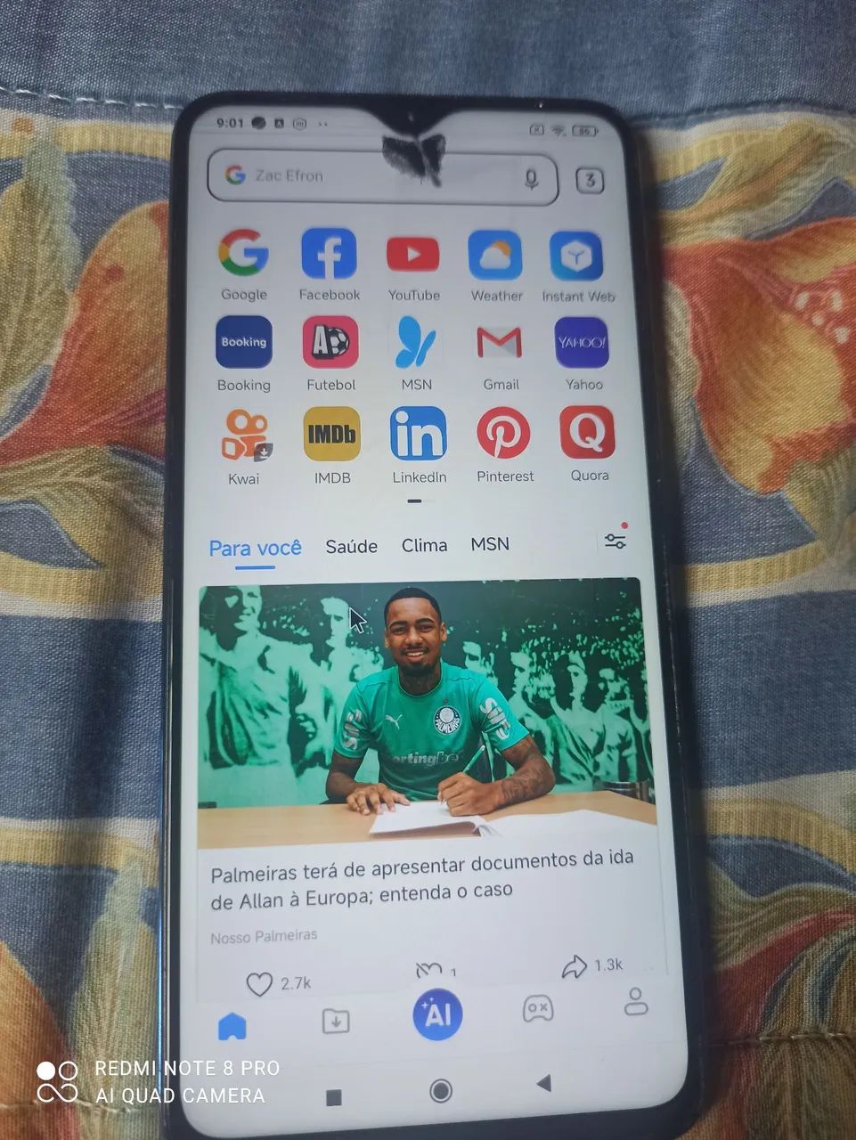 Xiaomi note 8 pro Detalhe 