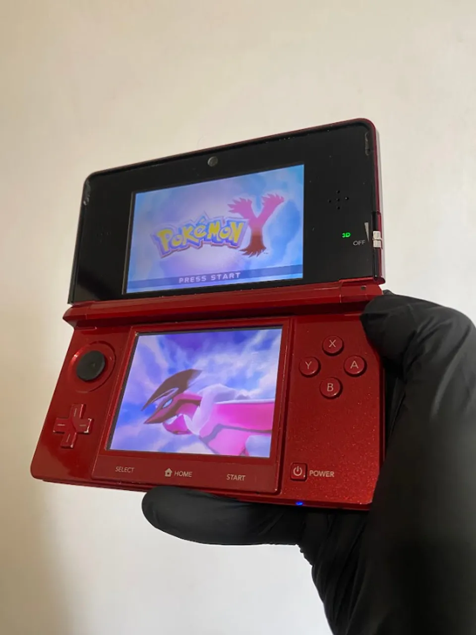 Nintendo 3DS (original)- cor Flame Red / Metallic Red - Peças e Nintendo 3DS (original)- cor Flame Red / Metallic Red - Peças e