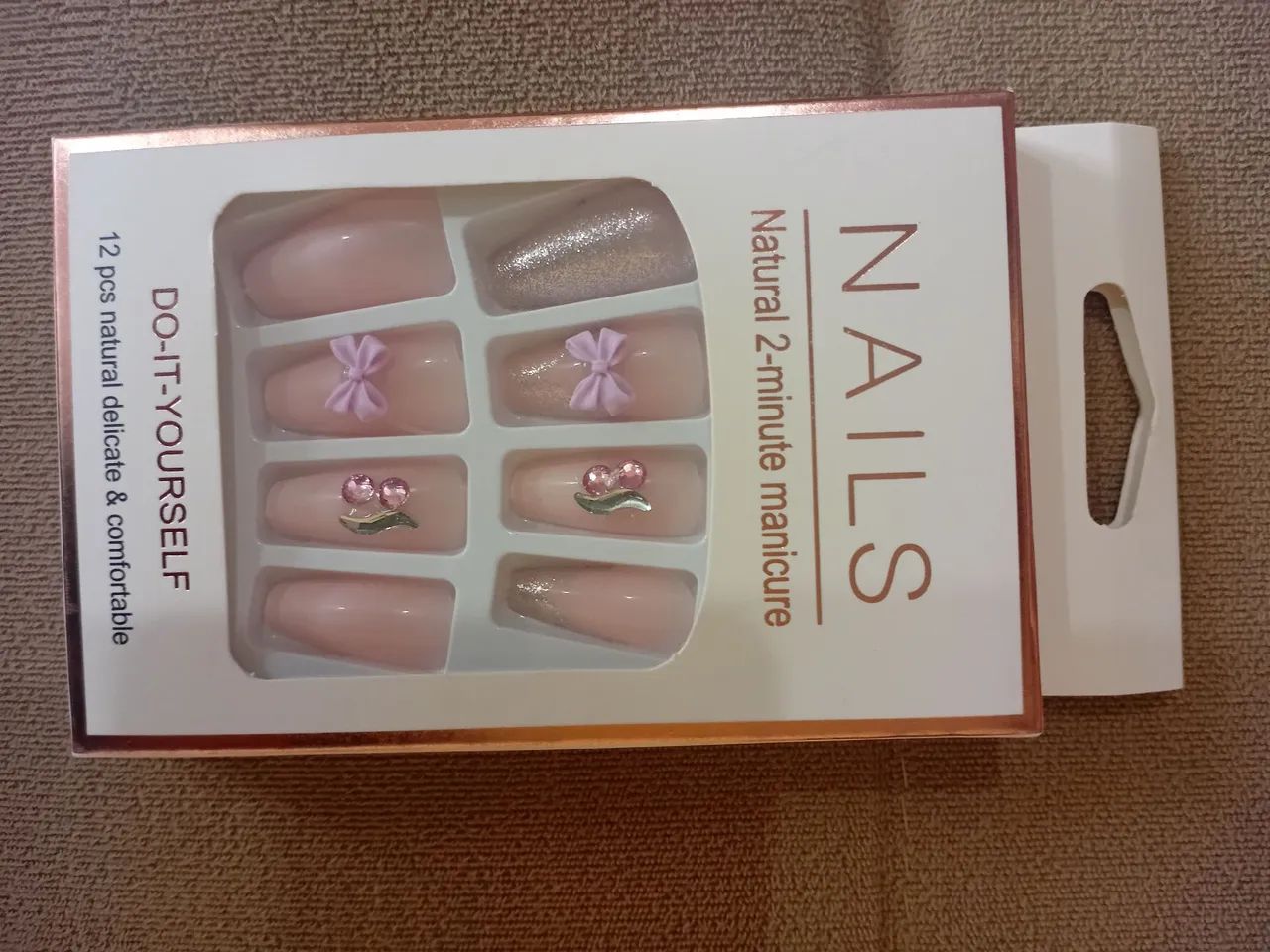 UNHAS POSTIÇAS DECORADAS 12 PEÇAS - Foto 5