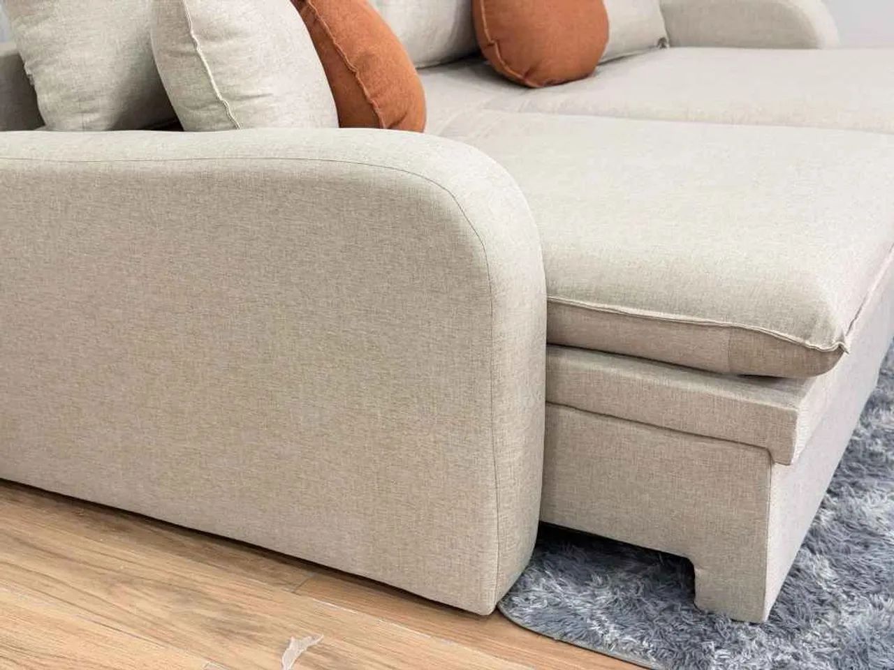 Sofá Cama Baú 2,10m Molas Ensacadas l87 - Foto 5