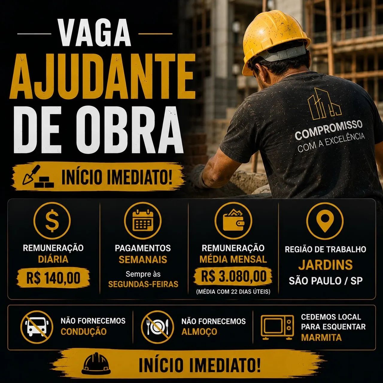Ajudante de Obras