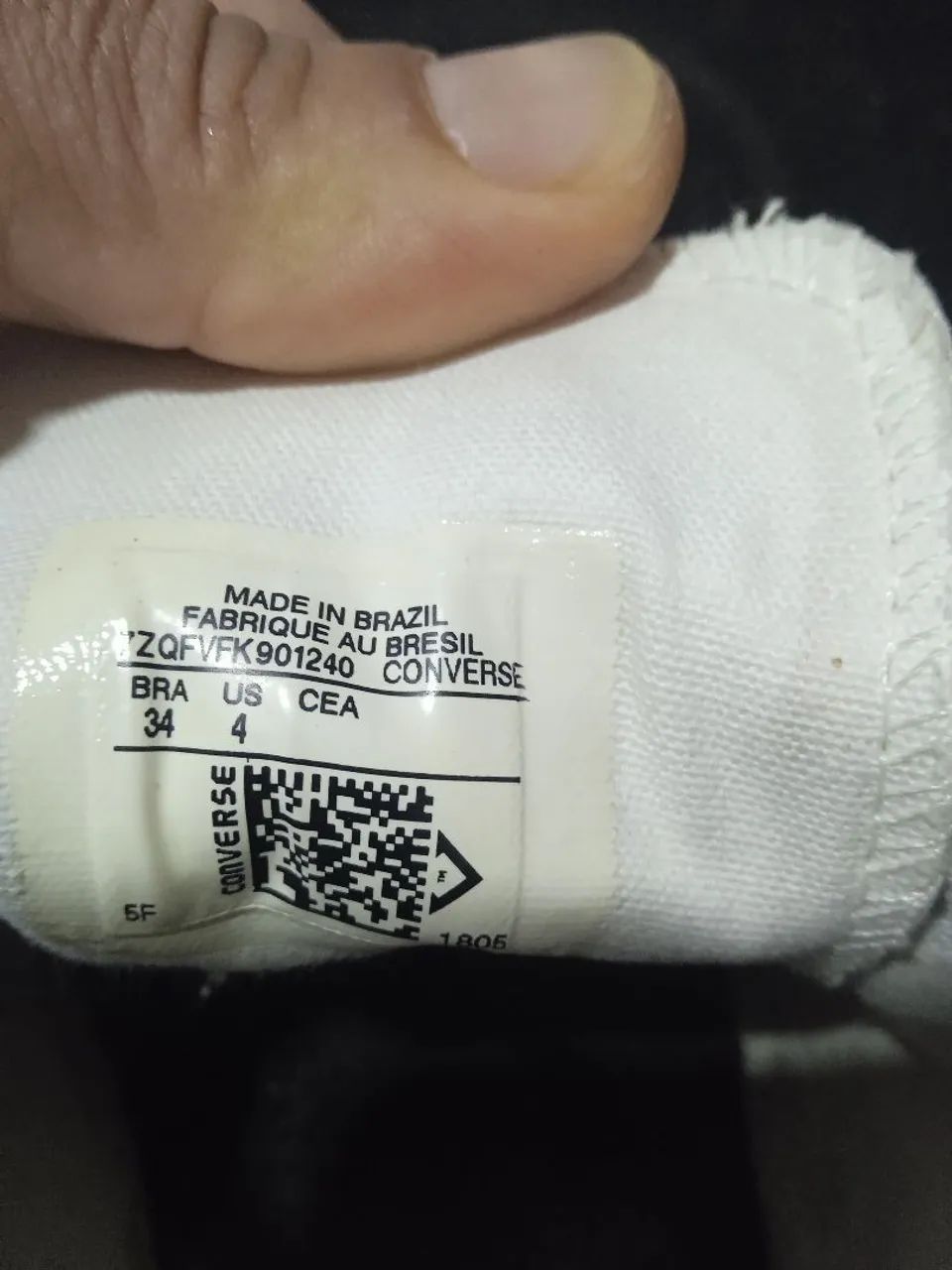 Tênis converse all Star 34 de couro branco em ótimo estado  - Foto 4