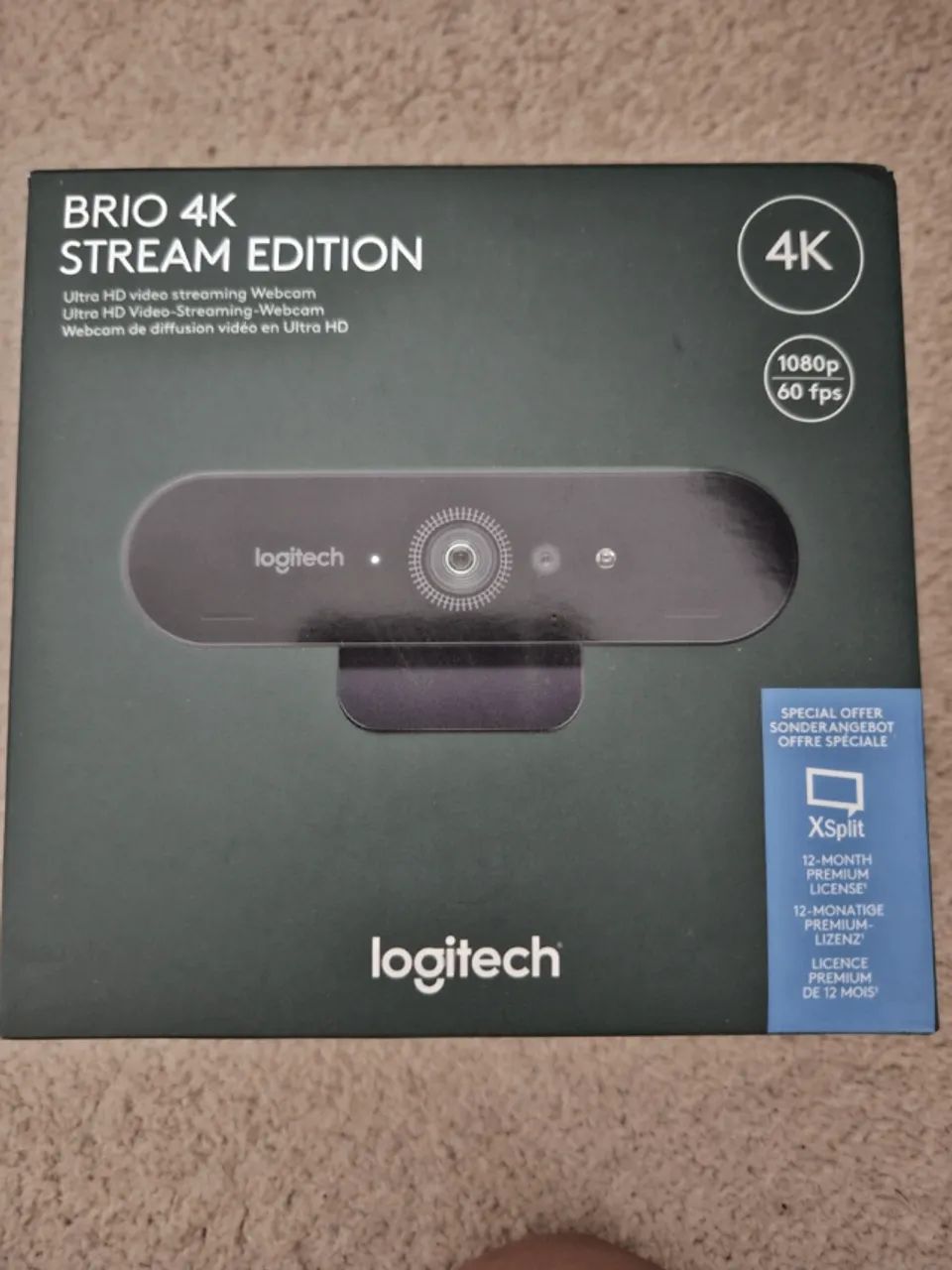 webcam logitech brio 4k (stream edition)