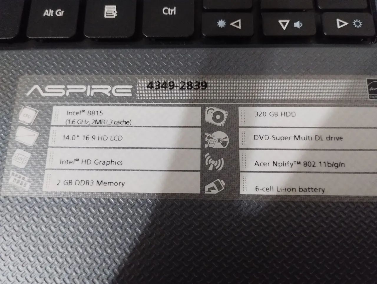 Notebook Acer Aspire 4349 Funcionando - Ótimo para Estudos e Internet - Foto 4