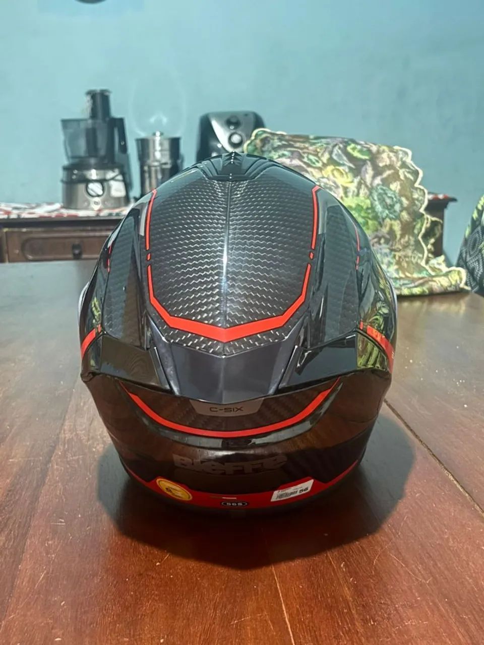 Capacete NOVO Bieffe B Carbon tam 56 em fibra de carbono! nunca usado - Foto 2