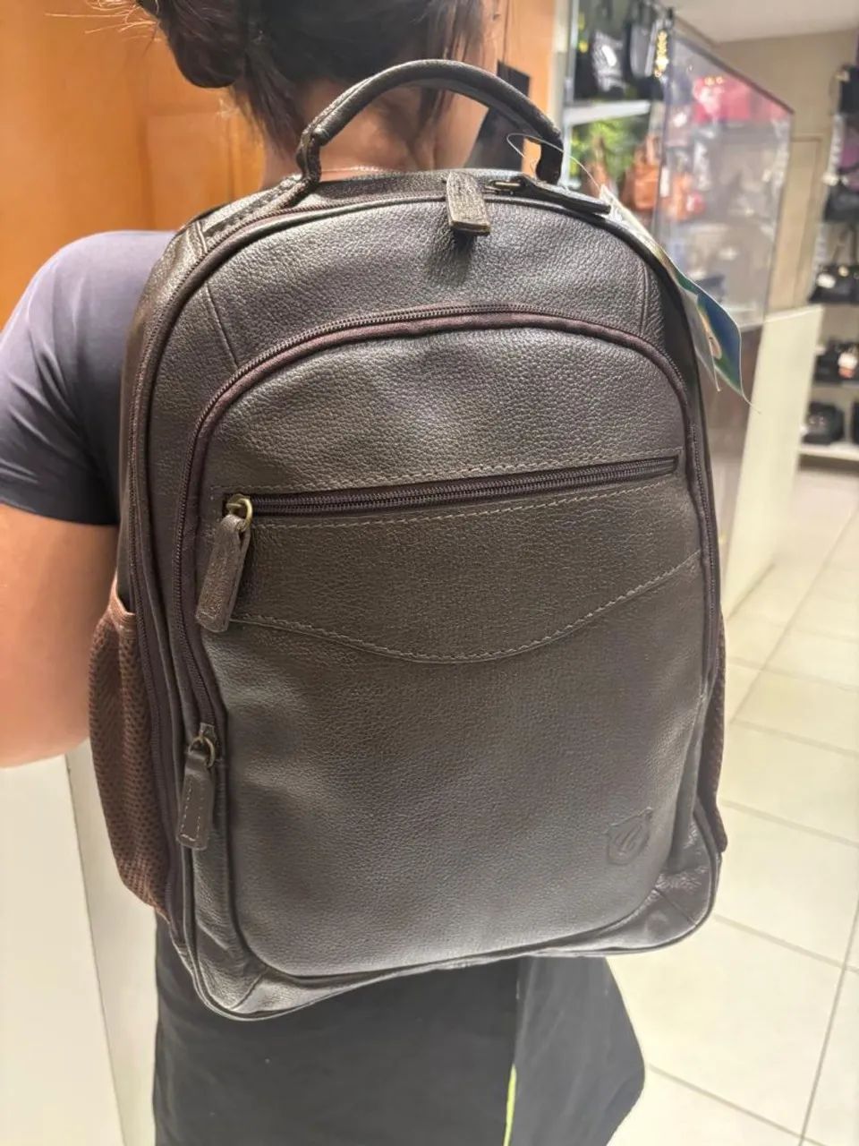 Mochila Executiva em Couro Legítimo  - Foto 3