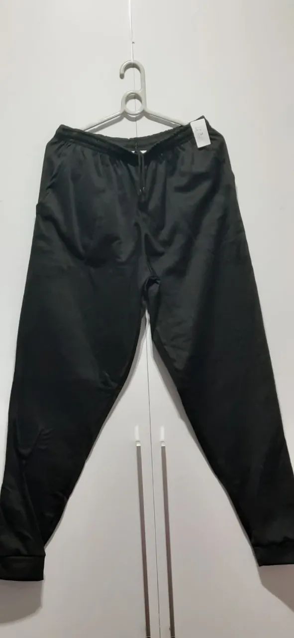 Calça Jogger Masculina Preta G Nova Com Etiqueta - Foto 2