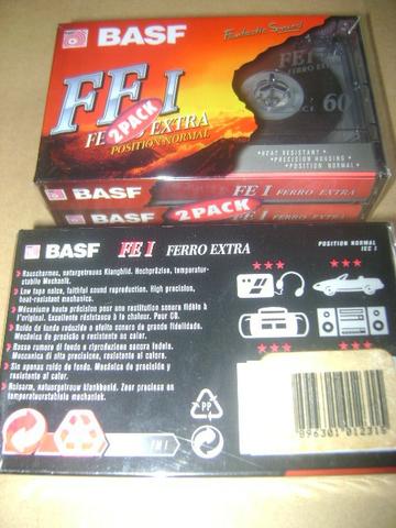 Fitas Cassete Basf Ferro Extra Pack c/2 unid.Lacradas - Foto 2