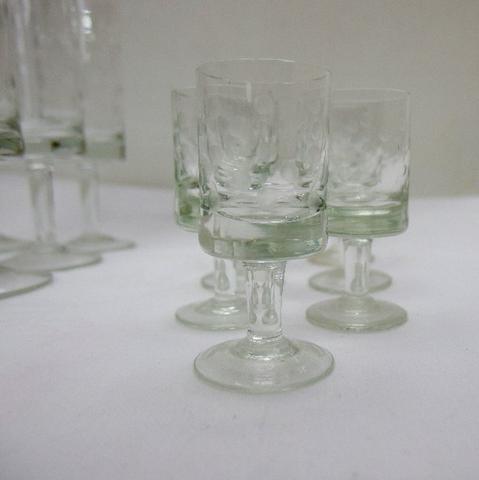 Super promoção relâmpago!!!!!18 taças de cristal vintage anos 60 bolinhas - Foto 4