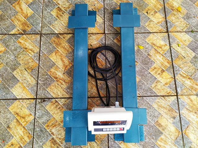 Balança de gado Barra de pesagem 3000 kg Bateria/Led vermelho Brete / Gaiola/ Tronco - Foto 2