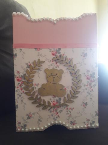 Kit Higiene bebê ursinha princesa Mdf com 6 peças - Foto 5