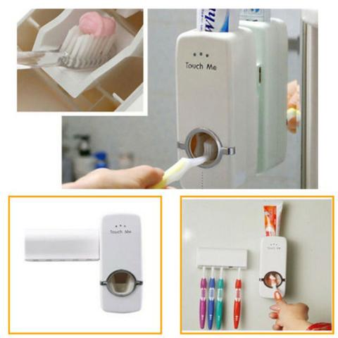 Dispenser de creme dental mais suporte de escova - Foto 3