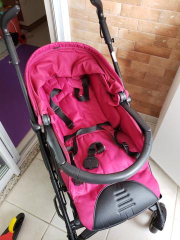 Kit carrinho Peg-Perego switch four + bebê conforto + forro almofadado sob medida