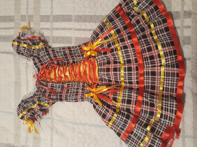 Vestido caipira com tiara - Foto 3