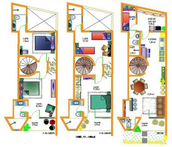 Excelente localização! Triplex, 4/4 todas suítes (duas com varanda)
