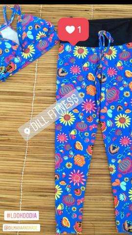 Conjunto top e calça fitness - Foto 4