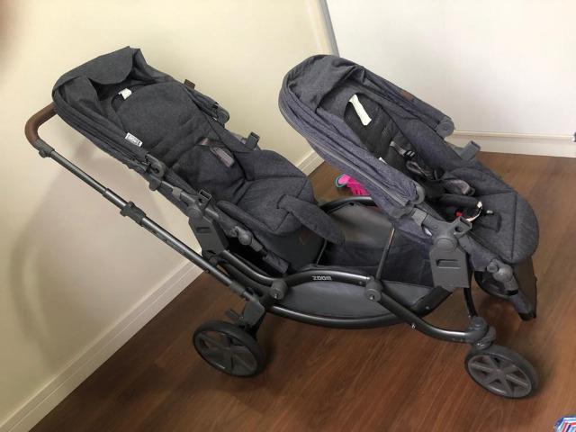 Carrinho de Bebê para Gêmeos ABC Design Zoom Style Street (6 meses a 30 kg) - Foto 4