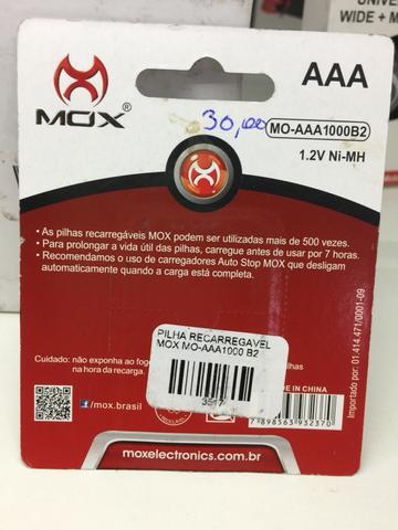 Pilha aaa recarregaveis nova na embalagem - Foto 2